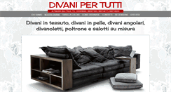 Desktop Screenshot of divanipertutti.it
